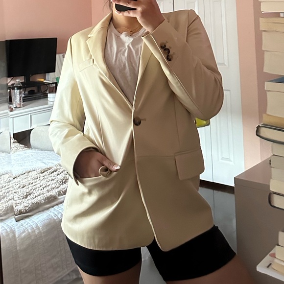 Zara PU Leather Blazer - Picture 3 of 8